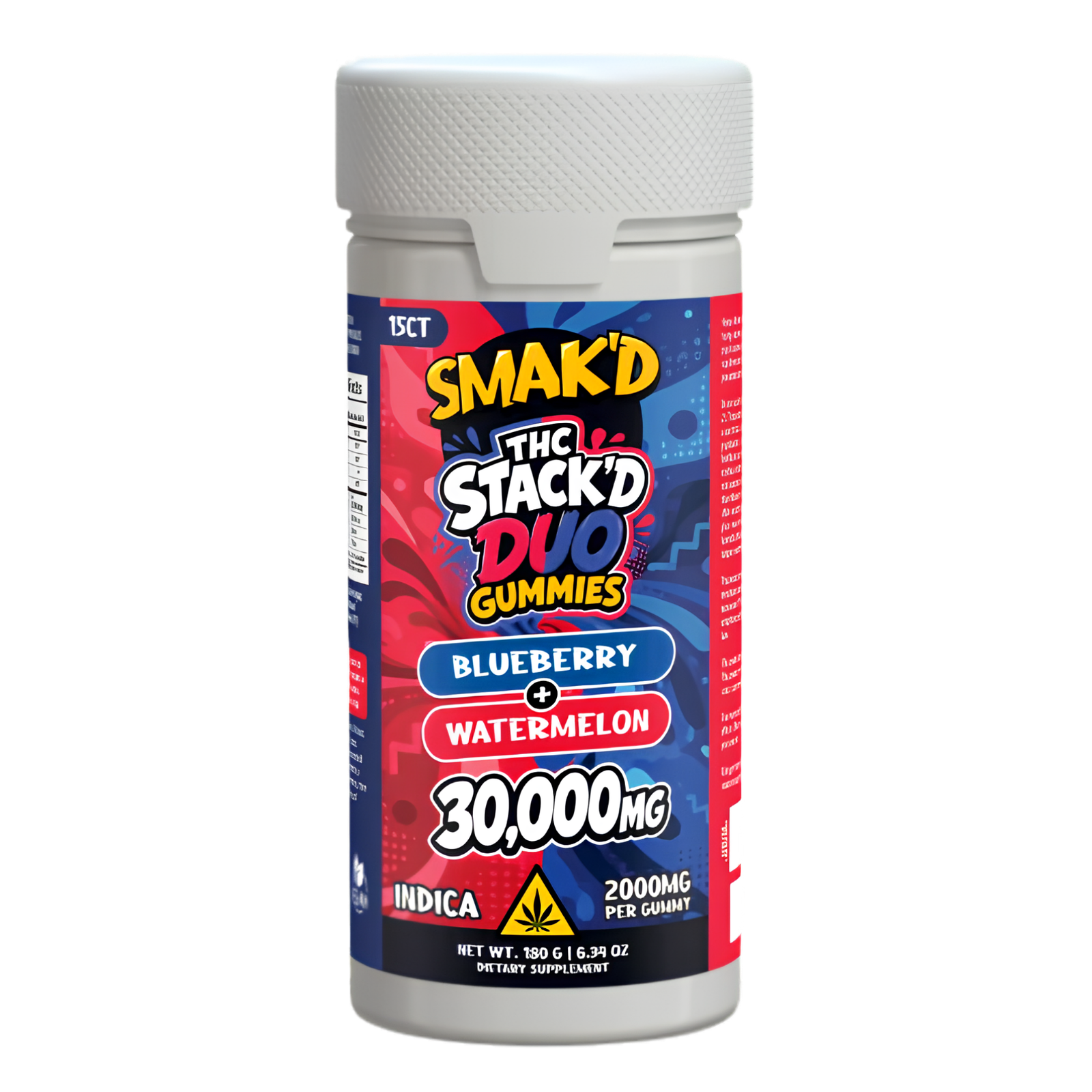Gomitas Smak´d Duo 30 000 mg