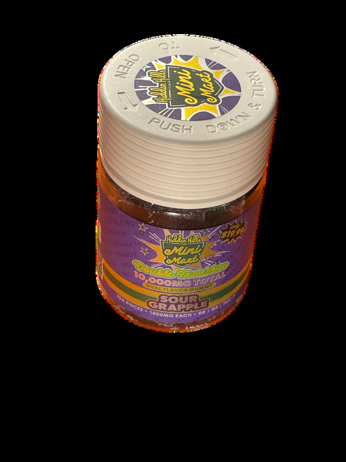 GOMITAS HIDDEN HILLS DOUBLE TROUBLEZ1000 MG